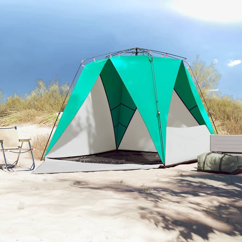 vidaXL Kuppelzelt Strandzelt 4 Personen Seegrün günstig online kaufen