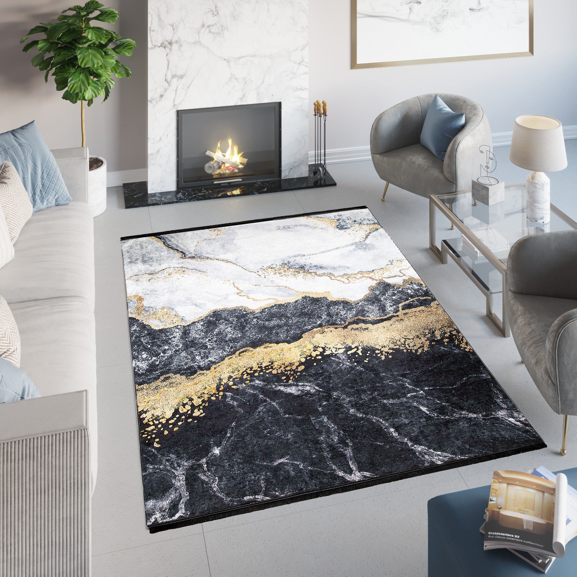 Tapiso Designteppich TOSCANA, rechteckig, Höhe: 6 günstig online kaufen
