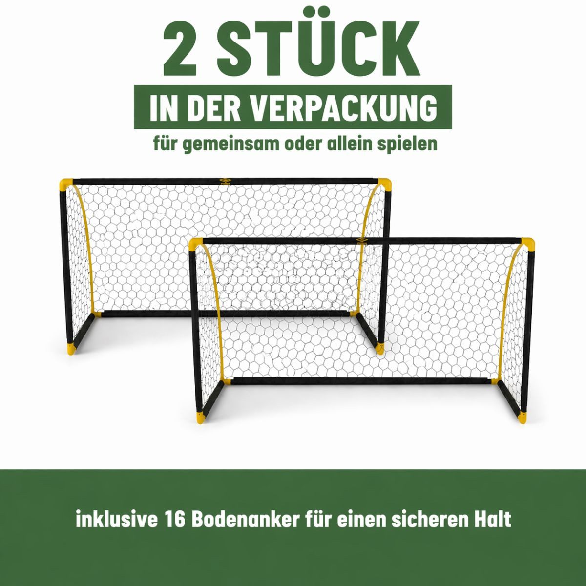 Umbro Fußballtor Umbro fußballtor Set mit 2 Stück - Fussballtor 180 x 91 x 12