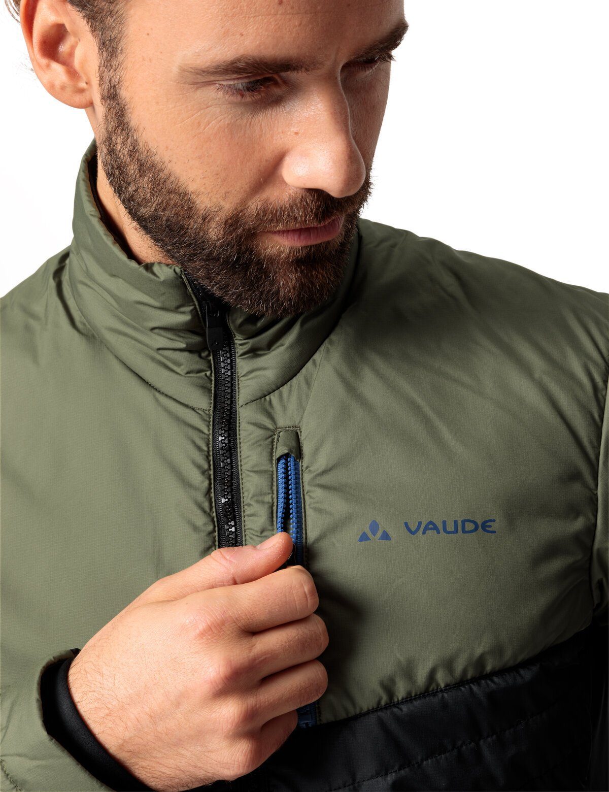 VAUDE Outdoorjacke (1-St) Posta Jacket Insulation Klimaneutral Men's wood cedar kompensiert