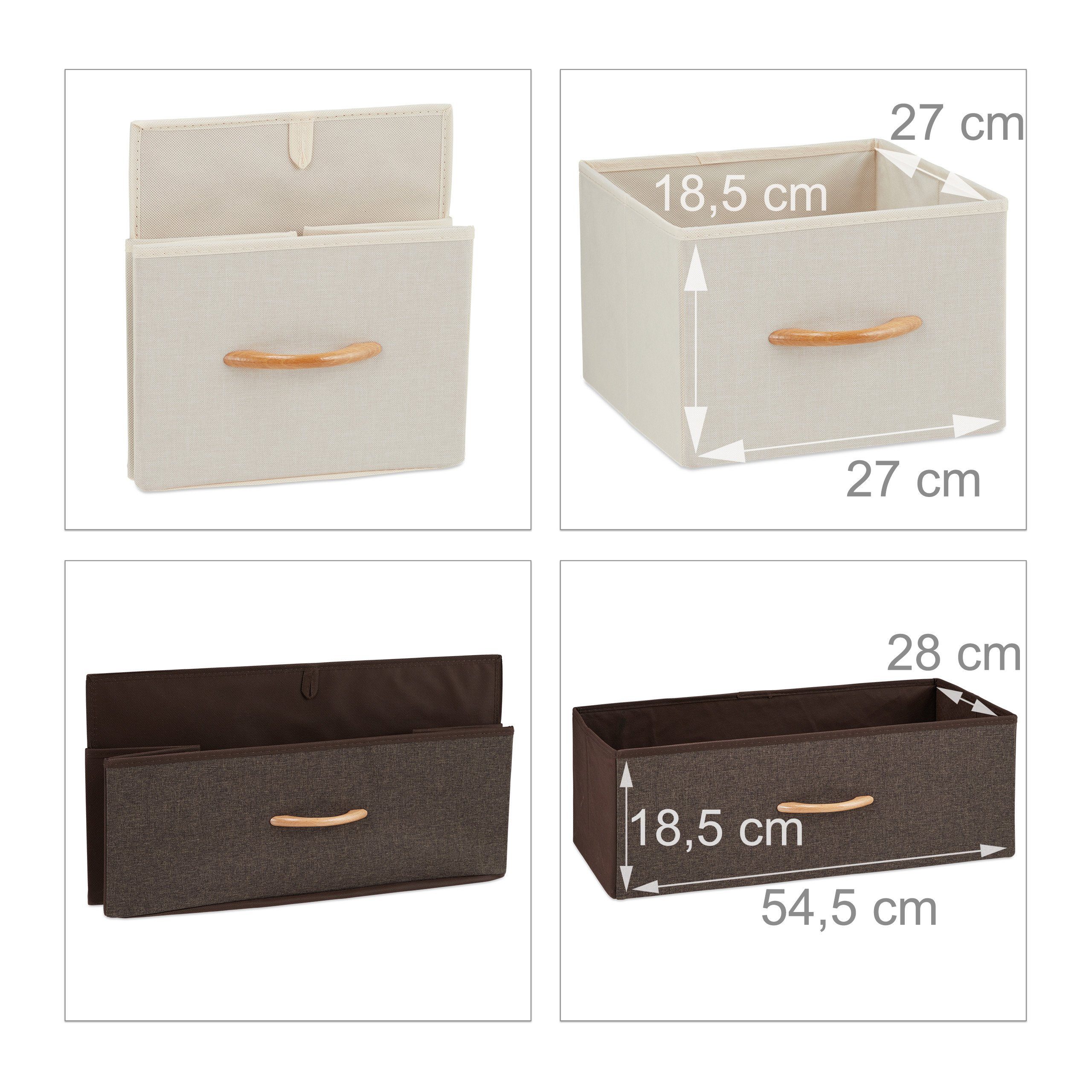 relaxdays Beistellschrank Schubladenschrank vers. Designs (1-St) B – Bild 5 von 5
