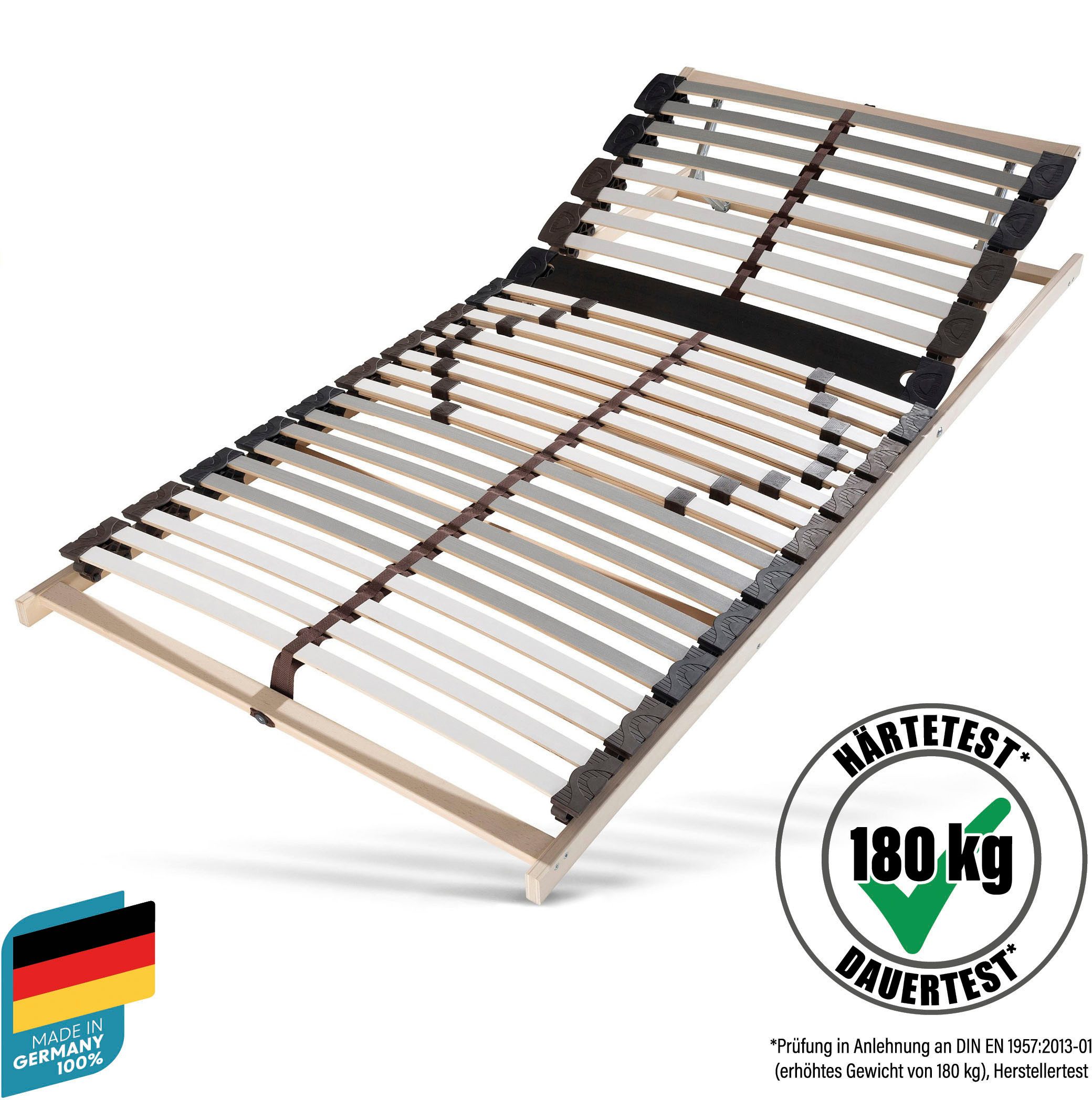 Lattenrost Maxi Strong, Beco, Kopfteil manuell verstellbar, Fußteil nicht verstellbar, Lattenrost in 90x200 cm und weiteren Größen, ideal bei hoher Belastung