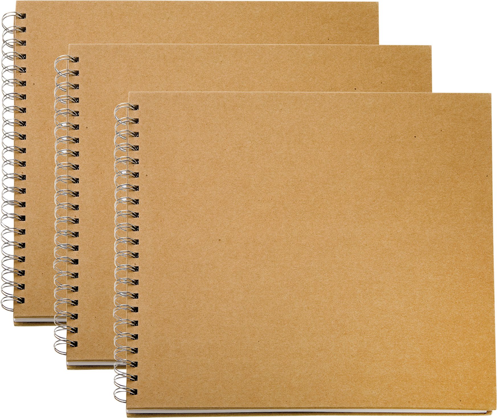 VBS XXL Fotoalbum Kraftpapier, mit weißen Seiten 3er-Pack