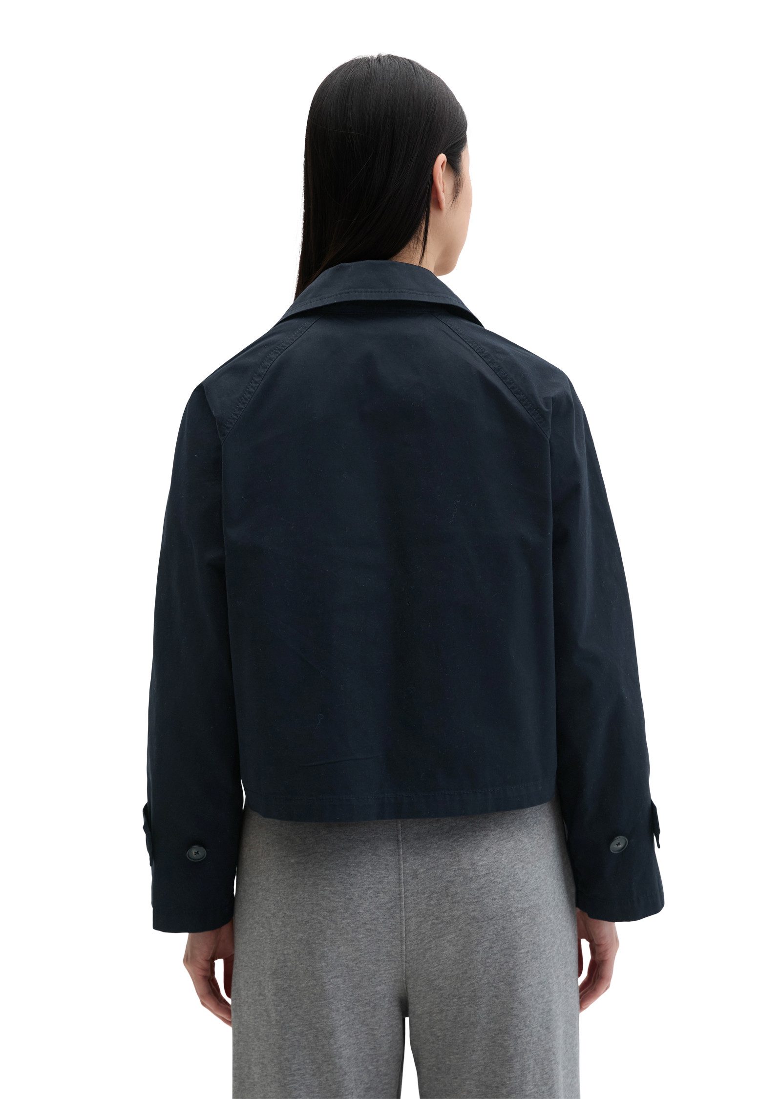 Marc O'Polo Kurzjacke Trenchjacke relaxed aus Organic Cotton-Twill günstig online kaufen