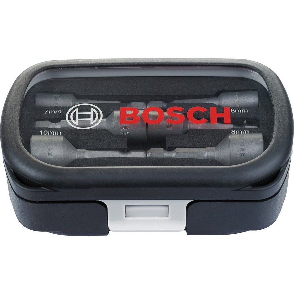 Bosch Professional Stecknüsse Steckschlüssel, Set, 6-St., 50 mm, 6 - 13,  Verwendungszweck: Haus, Auto, Werkstatt