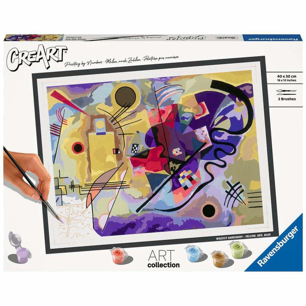Ravensburger Malen nach Zahlen CreArt ART Collection: Yellow Red Blue Kandinsky