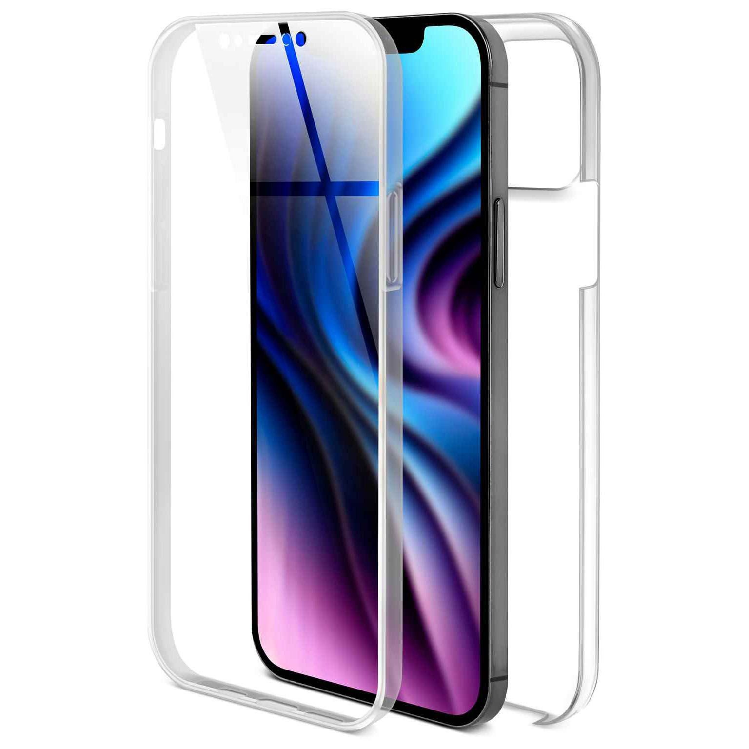 ONEFLOW Handyhülle für iPhone 12 Pro Max Hülle Komplett Schutz Touch Case 6,7 Zoll, 360 Grad Schutzhülle Transparent Rundumschutz Durchsichtig Beidseitig