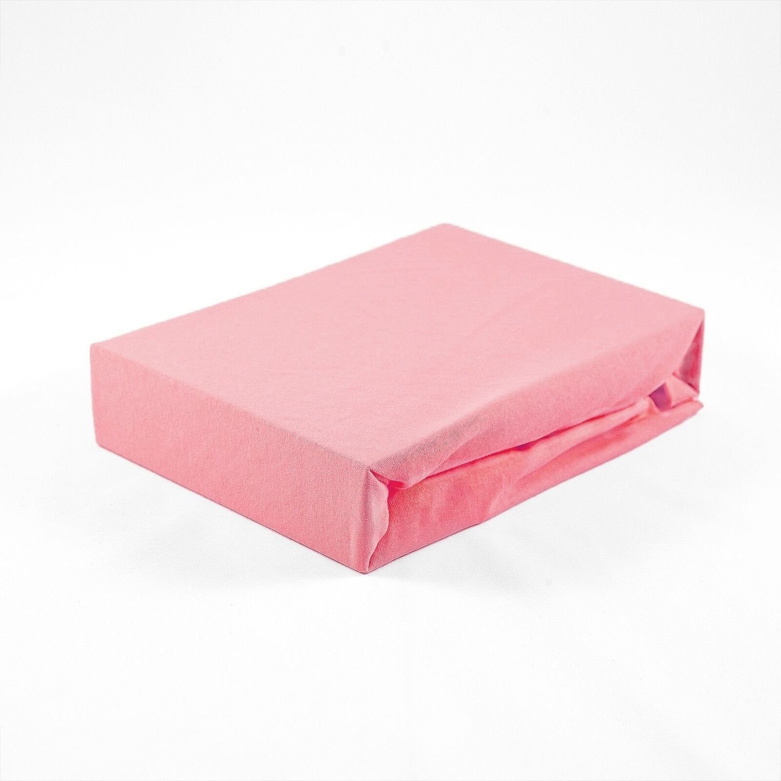 Spannbettlaken Jersey Kinder Baby Spannbetttuch 60 x 120 cm rosa