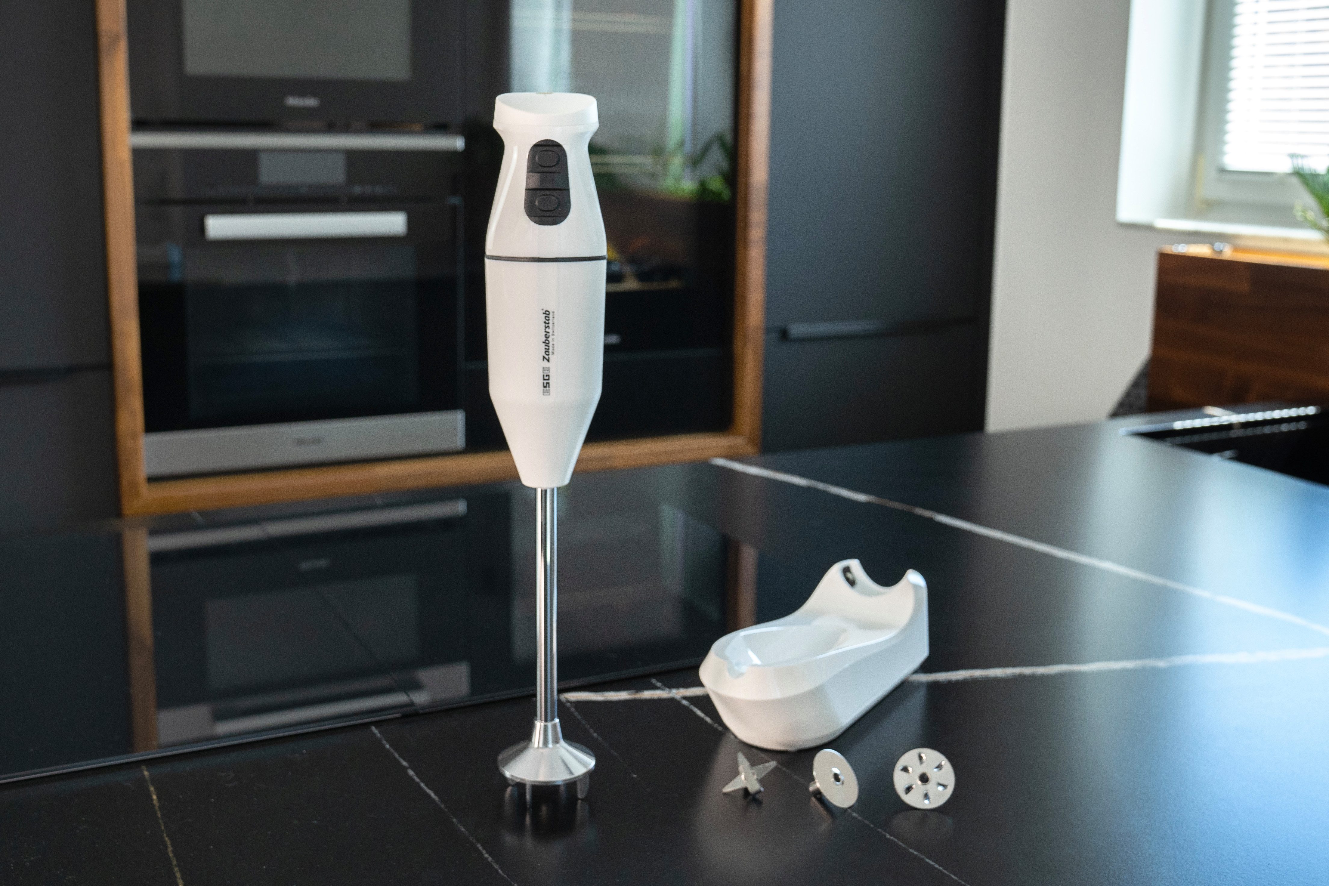 ESGE-Zauberstab Stabmixer ESGE-Zauberstab® cordless PRO Schwarz 95308 2 Akku, Stufe 1: 8.000 U/min, Stufe 2: 14.000 U/min Booster: 15.500 U/min