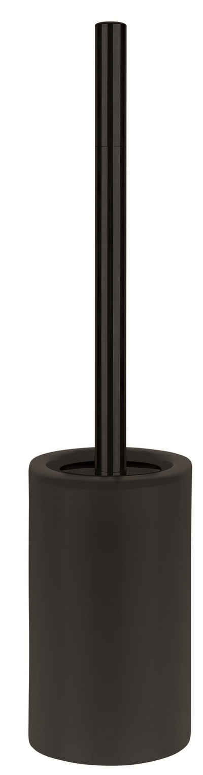 spirella Toilettenpapierhalter WC-Bürste TUBE-MATT, Toilettenbürste aus hochwertiger Keramik, schwarz, elegante Matt-Optik