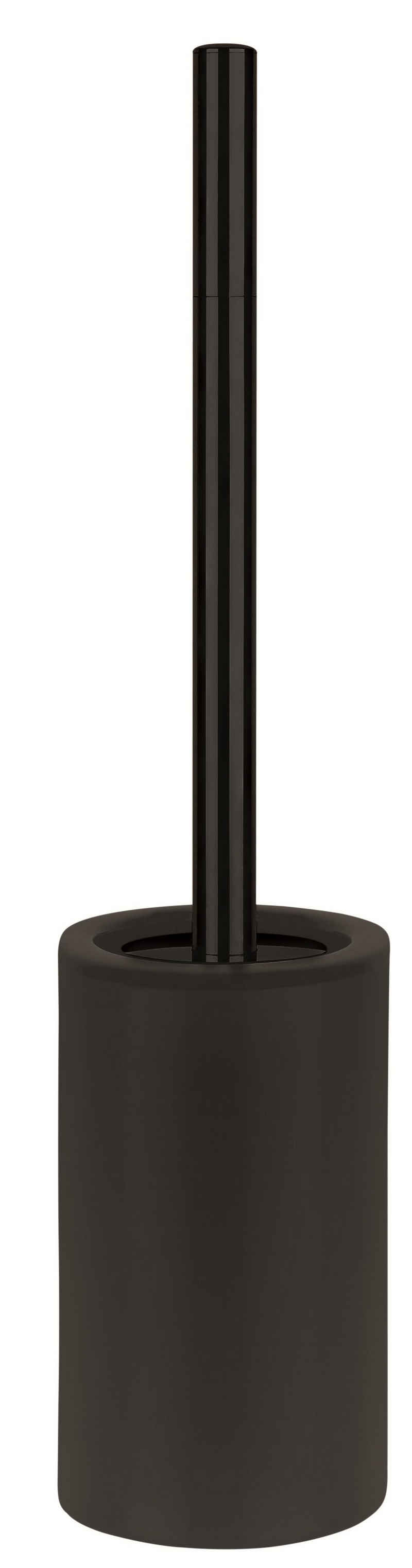 spirella Toilettenpapierhalter »WC-Bürste TUBE-MATT«, Toilettenbürste aus hochwertiger Keramik, schwarz, elegante Matt-Optik