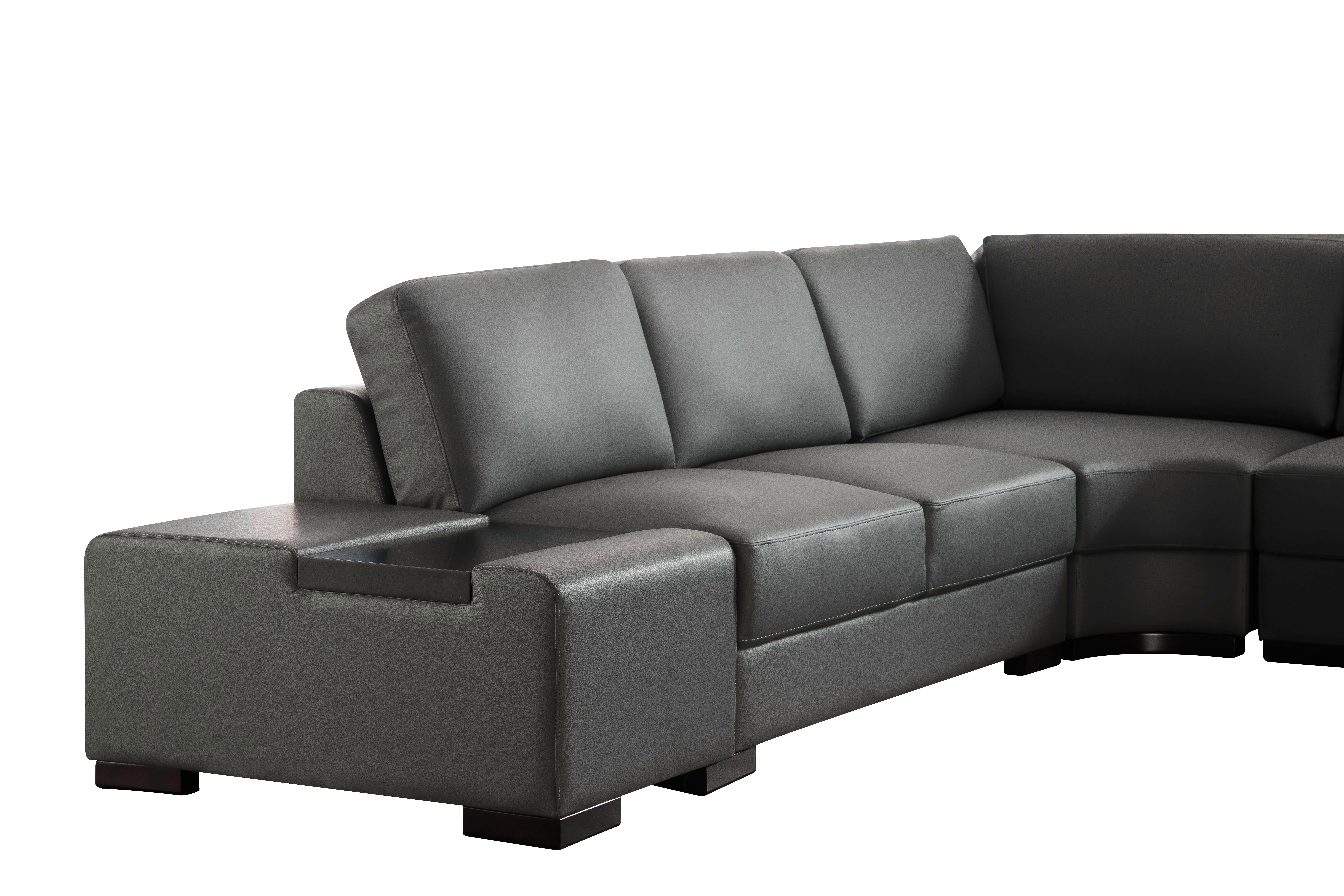 JVmoebel Ecksofa SOFORT, 1 Grau Wohnzimmer Made Luxus Sofa Teile, in U-Form Modern Stil Europa Ecksofa