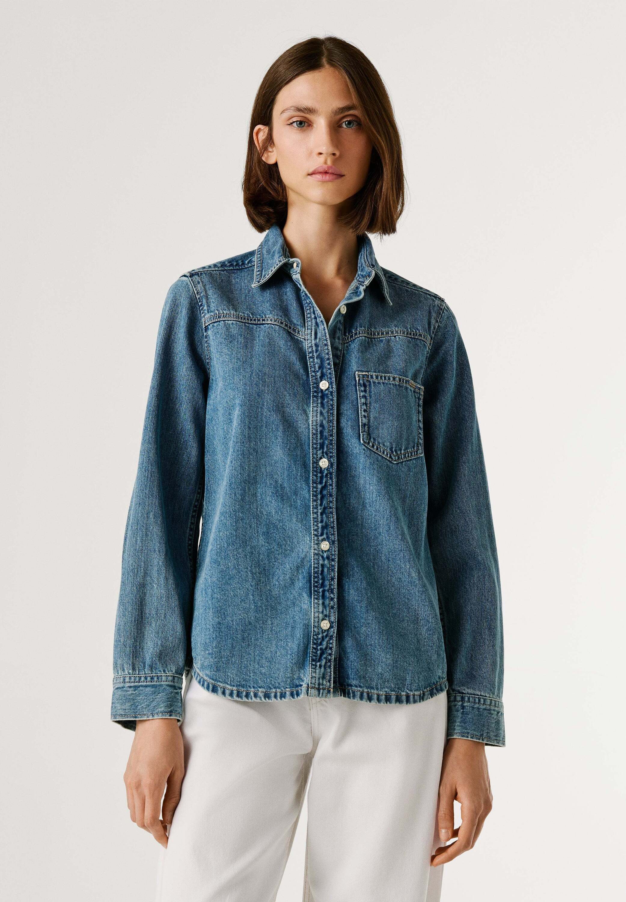 Pepe Jeans Funktionsshirt shirt AUTHENTIC DENIM SHIRT ODILE