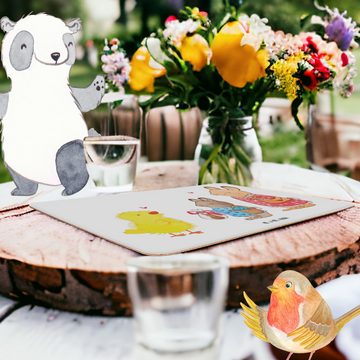 Platzset, Ostern Geschenke - Weiß - Frühlingsgefühle, Tischuntersetzer, Osterha, Mr. & Mrs. Panda, (1-St), Attraktive Designs