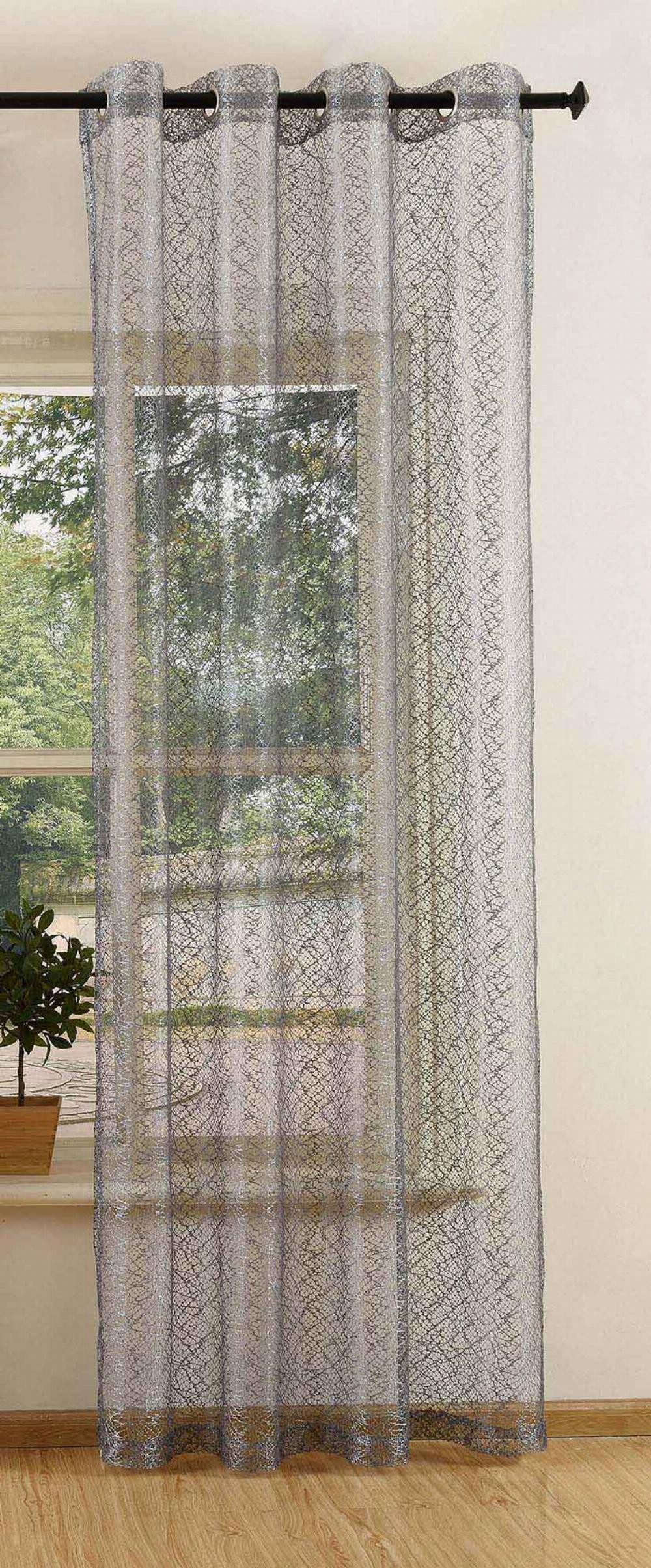 Gardinenbox Gardine (1 St), Ösen, transparent, Polyester, Netz Struktur Net günstig online kaufen