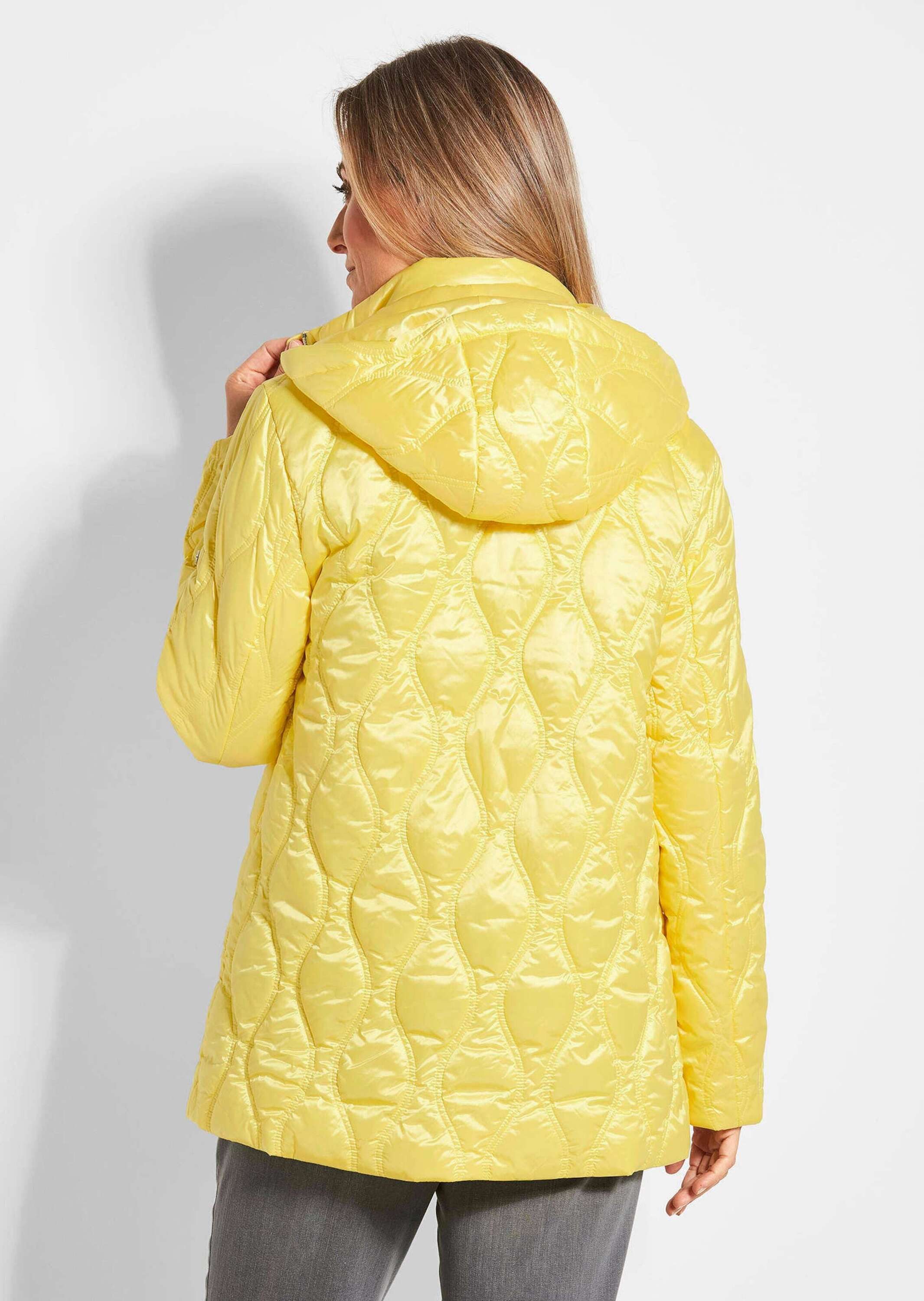 GOLDNER Outdoorjacke Herbstjacke Damen mit welliger Steppung im sportlichen Look Outdoorjacke Damen, Uni, leicht gefüttert, Kapuze