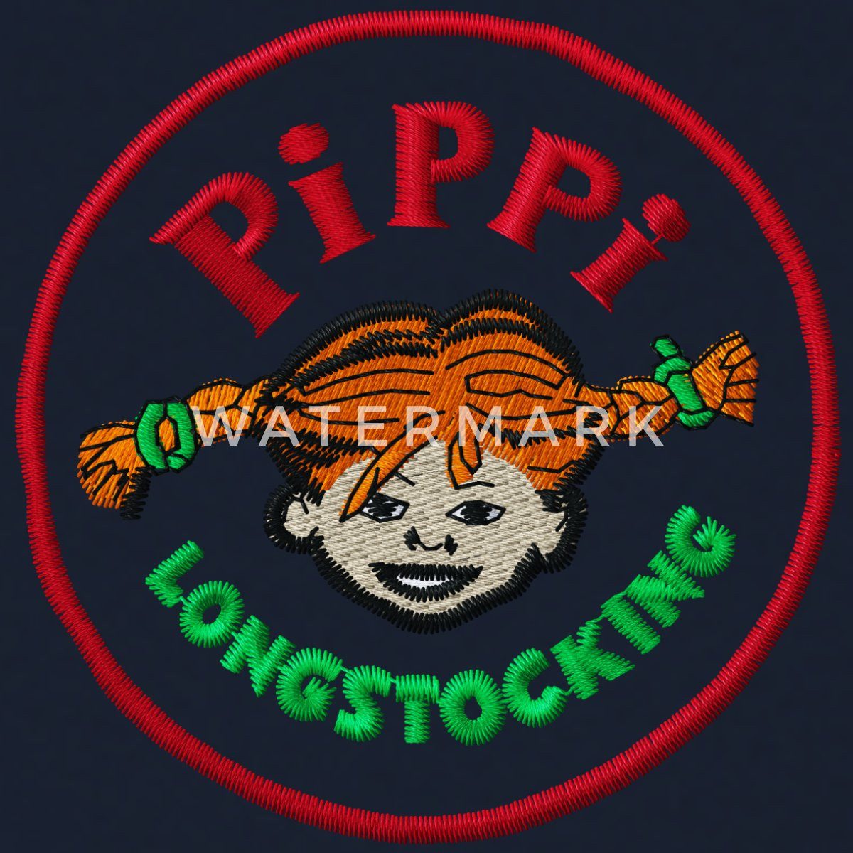 Spreadshirt Hoodie Pippi Langstrumpf Portrait Rundes Logo Unisex Hoodie (1-tlg)