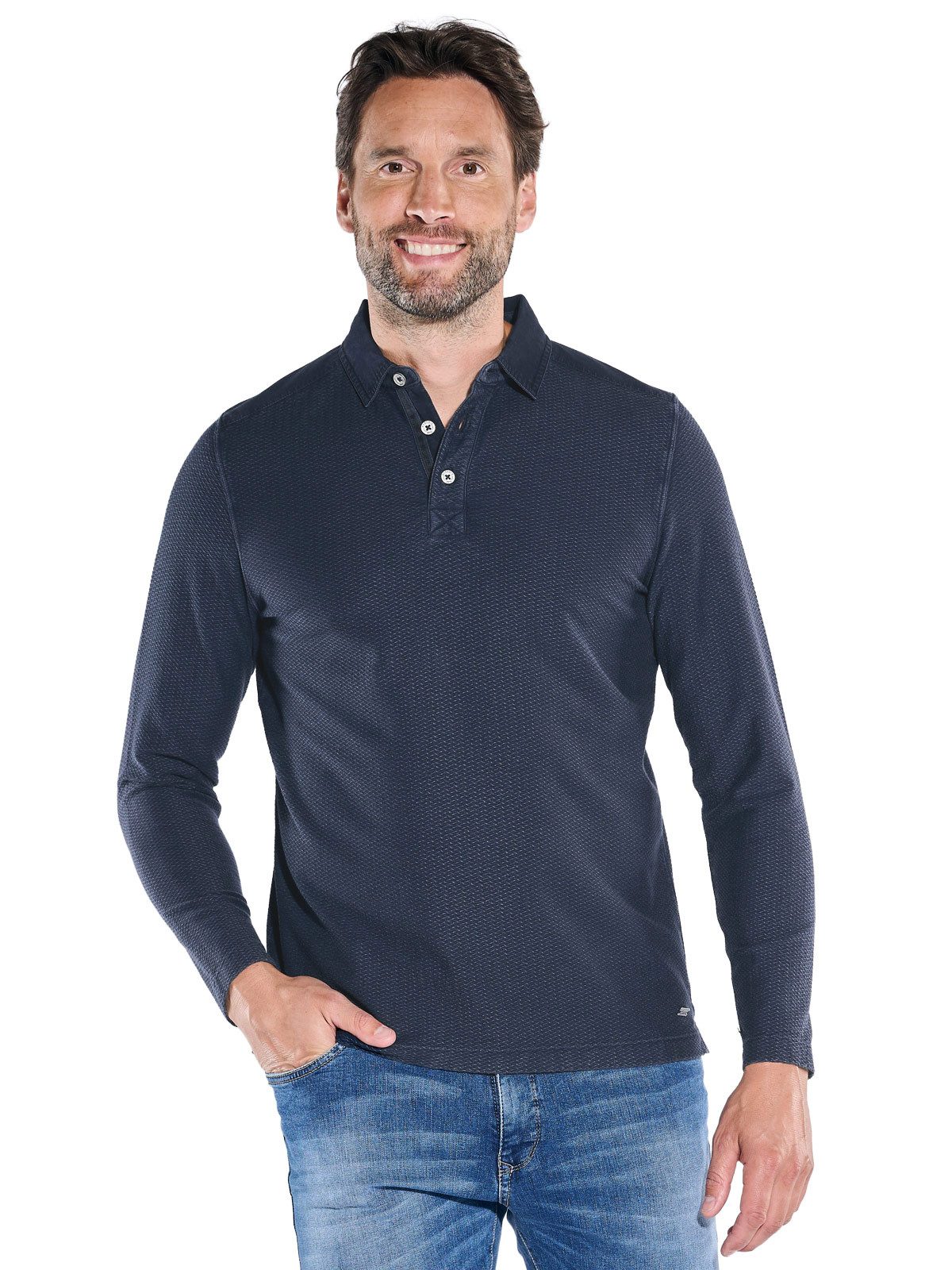 Engbers Langarm-Poloshirt engbers Herren Langarm-Shirt mit Polokragen, Saph günstig online kaufen