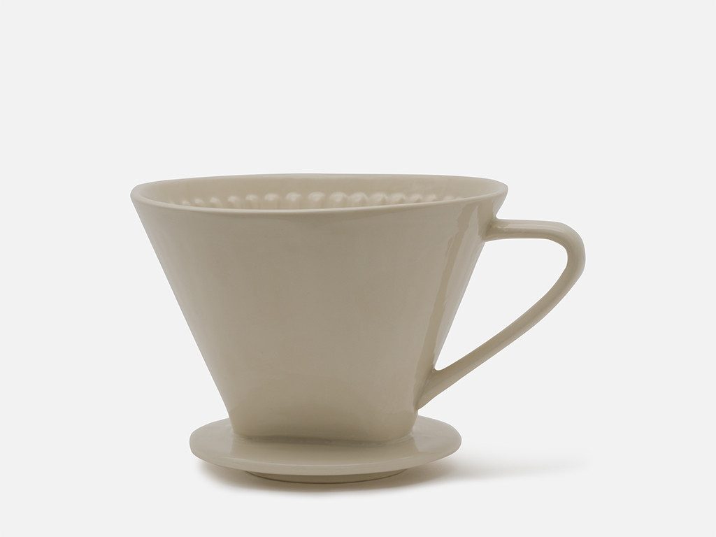 El Puente Permanentfilter Kaffeefilter, Passform: Kaffeefiltergröße 4, Handmade, Keramik, Fair Trade