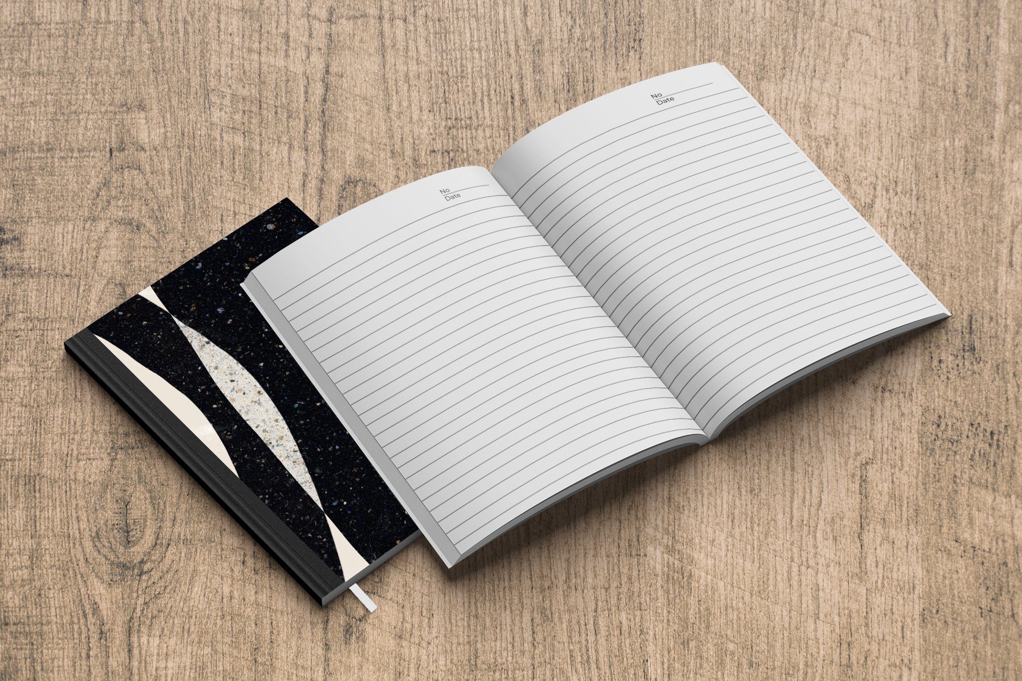MuchoWow Notizbuch Abstrakt Tagebuch, - Haushaltsbuch Design, Seiten, - A5, Minimalismus Notizheft, Merkzettel, 98 Journal