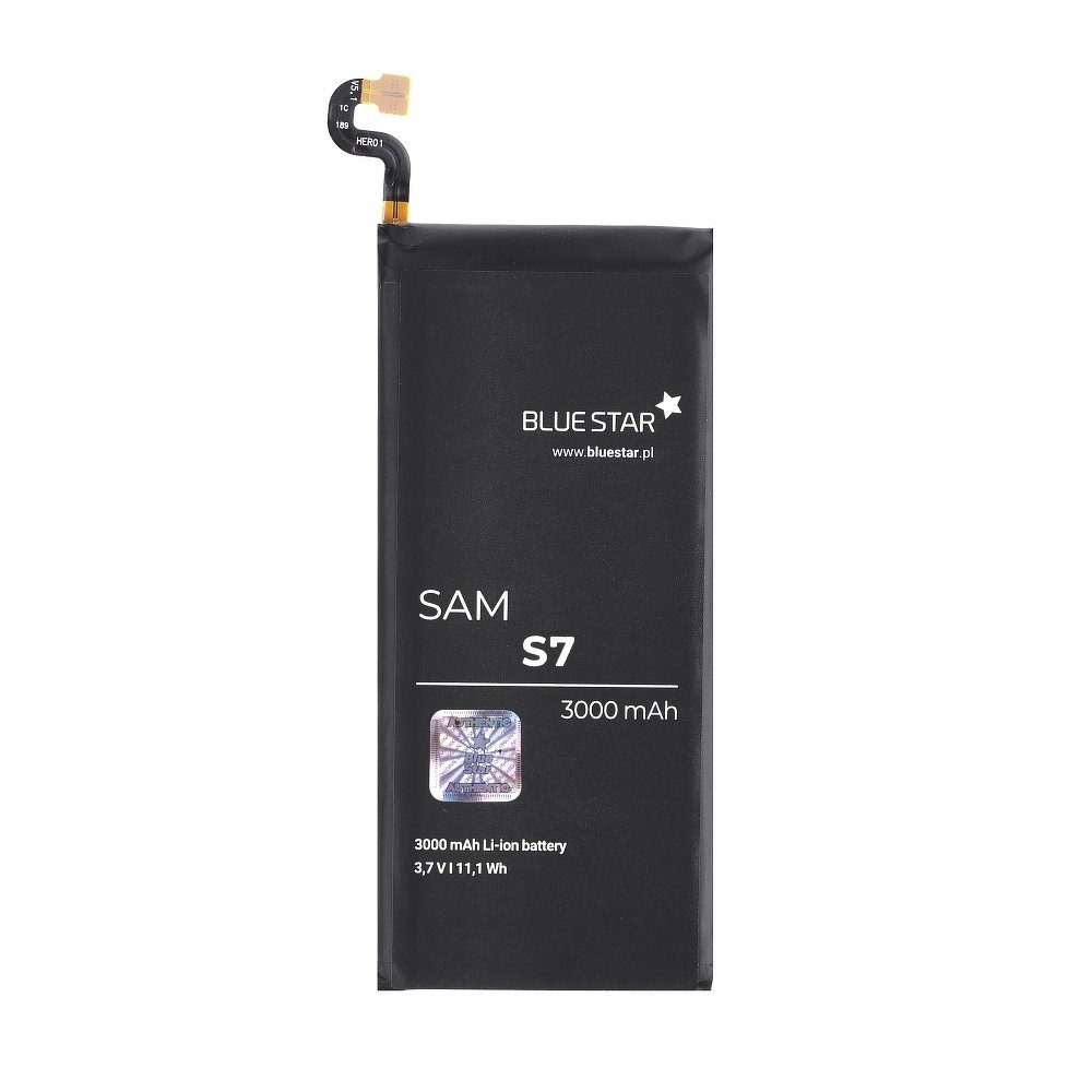 BlueStar Akku Ersatz kompatibel mit Samsung Galaxy S7 (G930F) 3000 mAh Austausch Batterie Accu EB-BG930ABE Smartphone-Akku