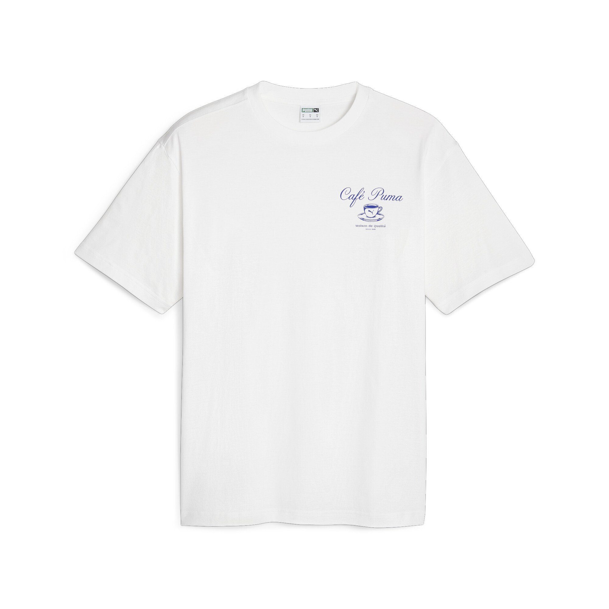 PUMA T-Shirt CLASSICS CAFE Herren PUMA T-Shirt White
