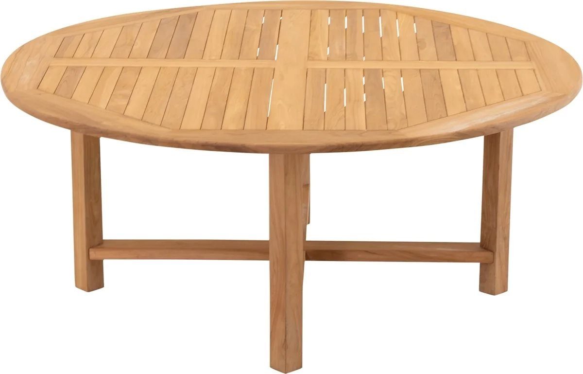 Lesli Living Gartentisch Gartentisch rund 180x75cm Teak-Holz – Bild 2 von 4
