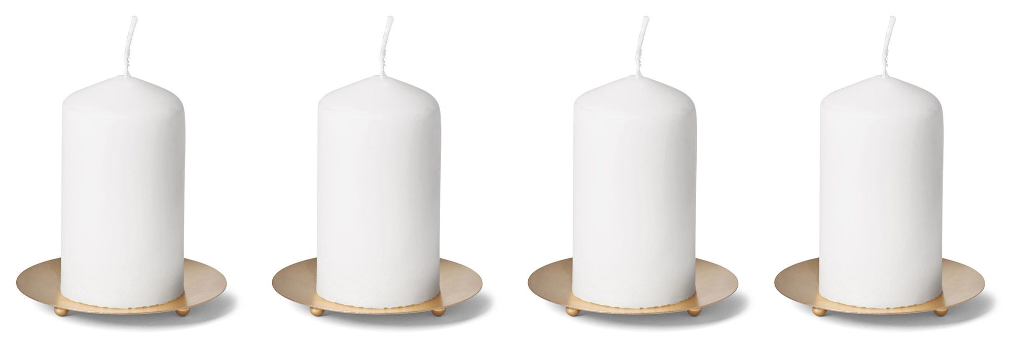Novaliv Kerzenständer Ja (Spar-Set, 12 10 cm mit Kerzenhalter Schwarz 12x 3 Kerzenhalter St., Füßen), mit 3 Füßen