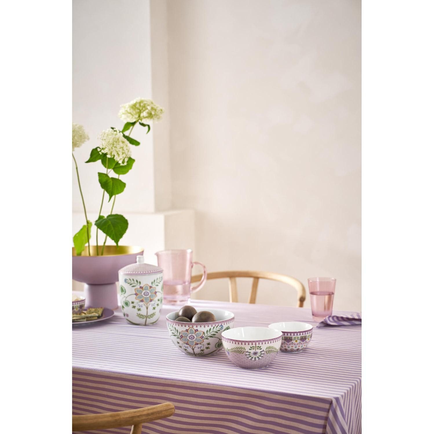 PiP Studio Geschirr-Set Frühstück-Set Lily & Lotus Lila (3-teilig)