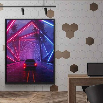 DOTCOMCANVAS® Leinwandbild Drive, Leinwandbild Drive KI AI generiert digitale Kunst Wandbild