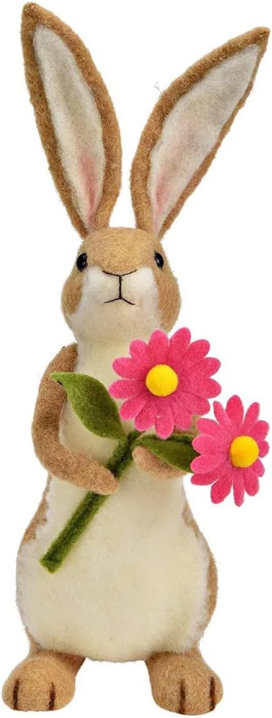 LB H&F Lilienburg Dekofigur Deko Ostern Frühling Frühjahr Tisch Dekoration Osterdeko Filz Hase (Family Kaninchen modern Osterschmuck bunt Häschen Geschenk Mutter, Frühlingsdeko Fensterbrett Liebe Familie Frühjahrsdeko zum hinstellen aufstellen kaufen Objekt), Tischdeko Tischschmuck Fenster Frühling Frühjahr Geschenk Idee Wohnzimmer innen Tierfigur, Filz Filzhase Filzdeko Filzfigur bunt groß XL Osterhase), Dekofigur Hase HASE FILZ BLUME WU Osterfigur Hasenfigur, Kaninchen Shabby Vintage Hygge niedlich süß groß xl edel Design), Figur Skulptur Wohnzimmer Eingang Eingangstüre Tischdekoration