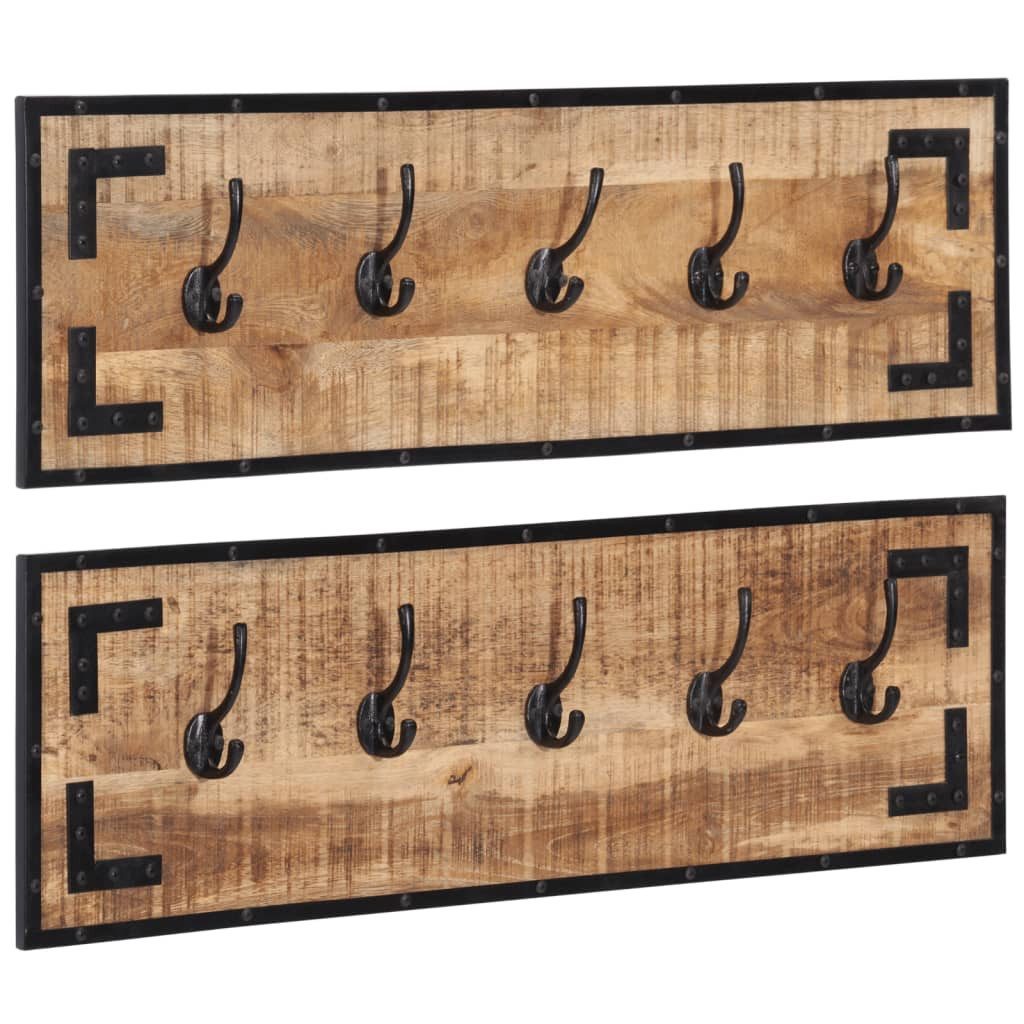 vidaXL Garderobenständer Garderoben 2 Stk. 80x8x25 günstig online kaufen