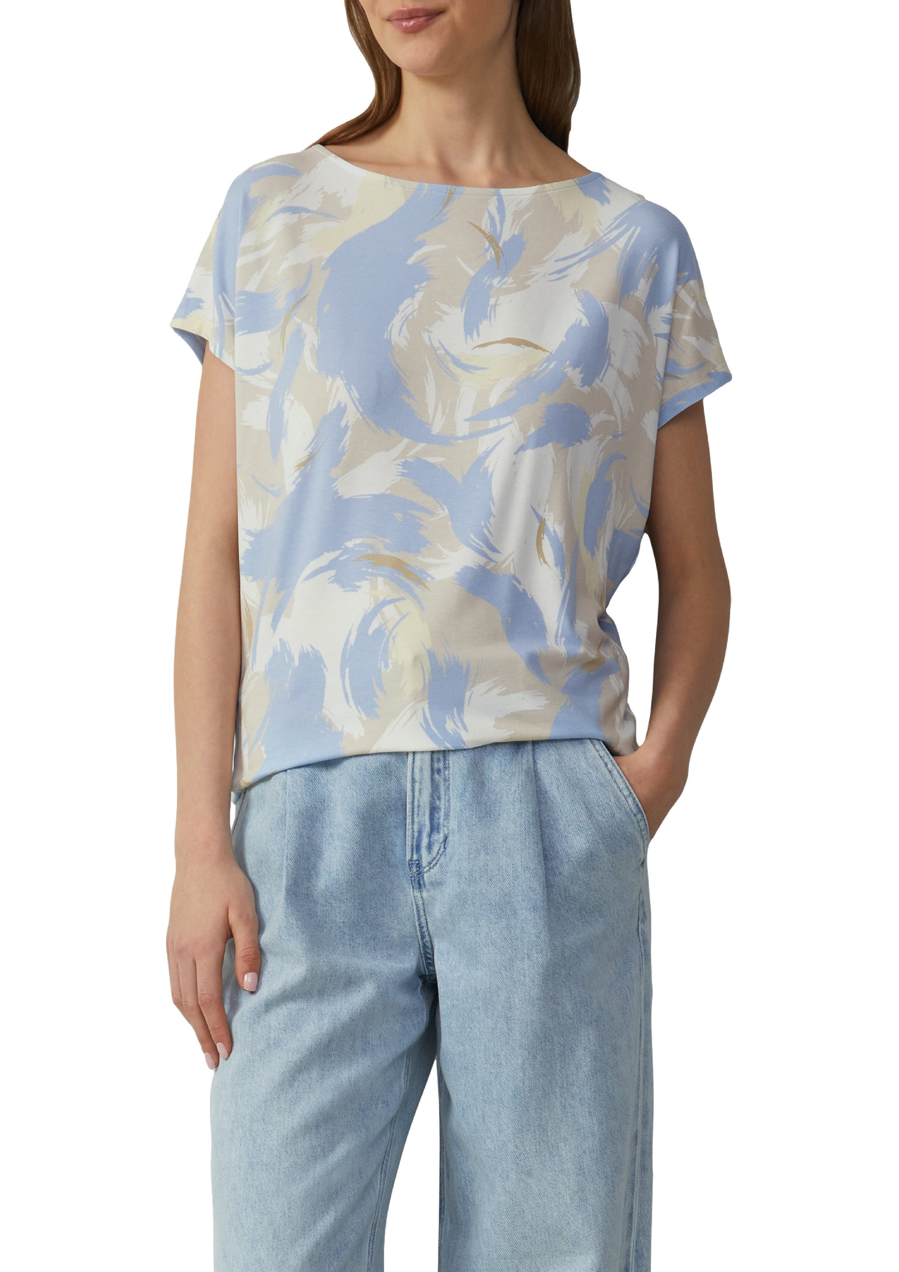 s.Oliver T-Shirt mit All-Over Print günstig online kaufen