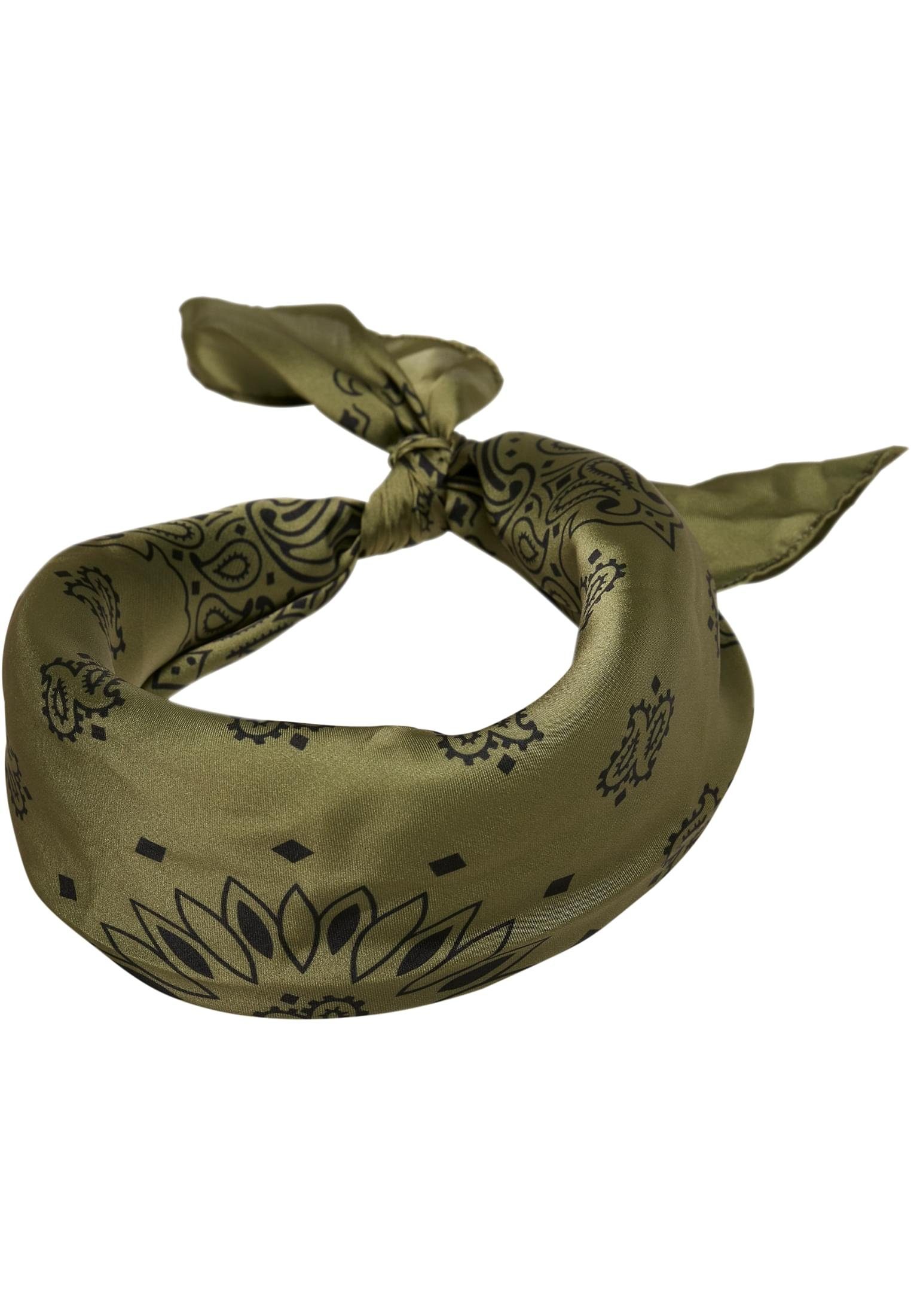 (1-St) blk/olive Satin Loop Bandana CLASSICS 2-Pack, Unisex URBAN