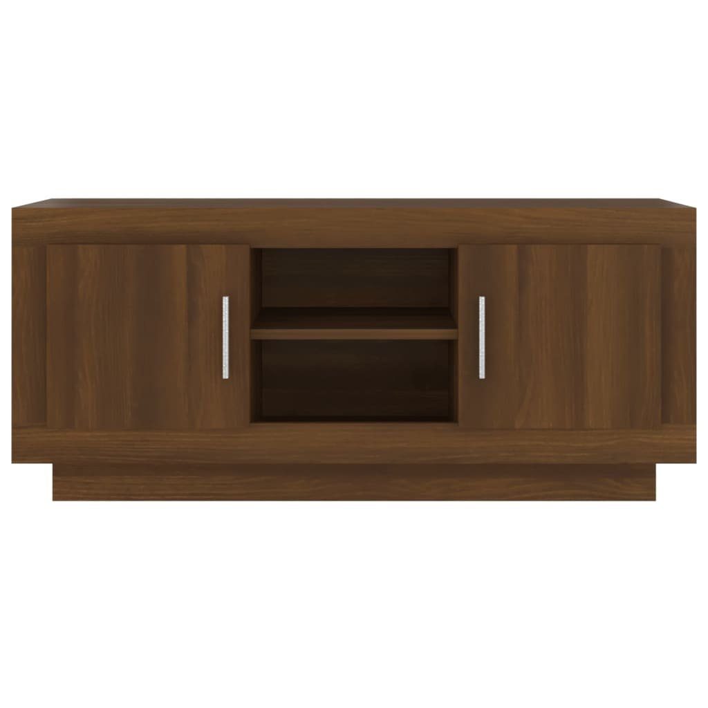 Braune 102x35x45 Eichen-Optik Braun TV-Schrank cm (1-St) TV-Schrank Holzwerkstoff Eiche vidaXL