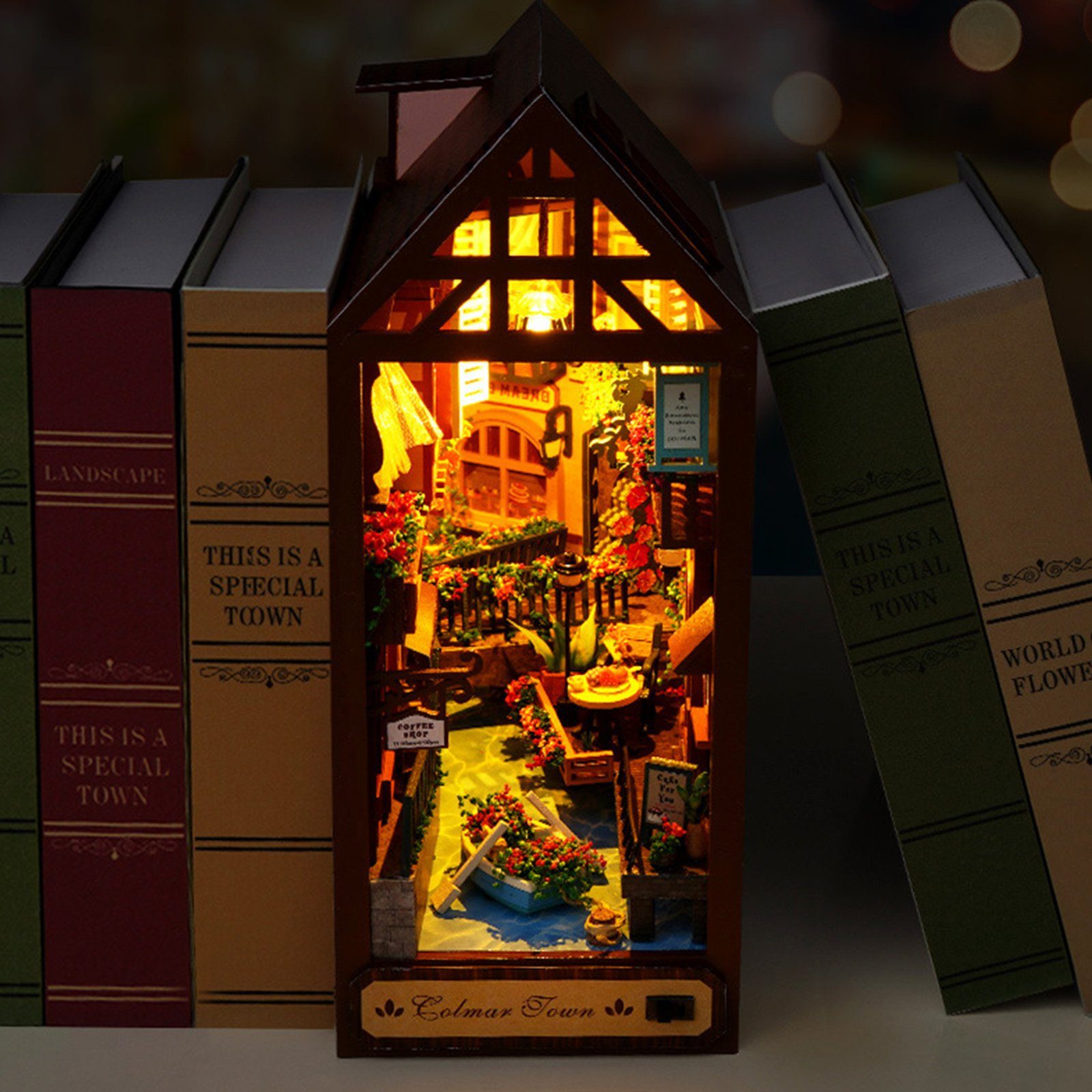 REDOM 3D-Puzzle DIY Modellbau Set Miniaturhaus Bastelset Miniatur Holz Mode günstig online kaufen