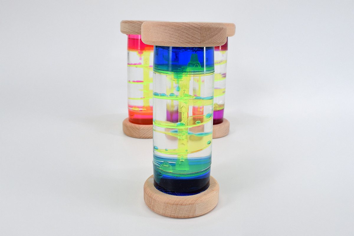 CHiLA Sanduhr Sanduhr Flüssig Spirale - Holz einzeln