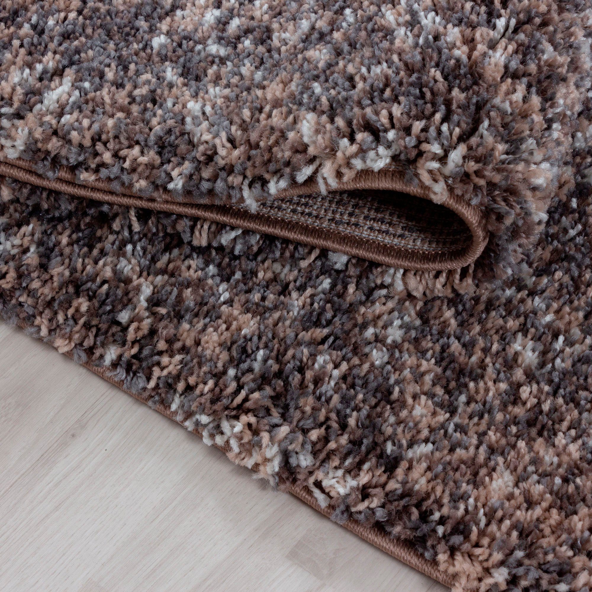 Ayyildiz Teppiche Hochflor-Teppich Enjoy Shaggy,auch als Läufer und in Rund, rund, Höhe: 50 mm, Shaggy, Langflor, meliert, Wohnzimmer, Schlafzimmer – Bild 2 von 5