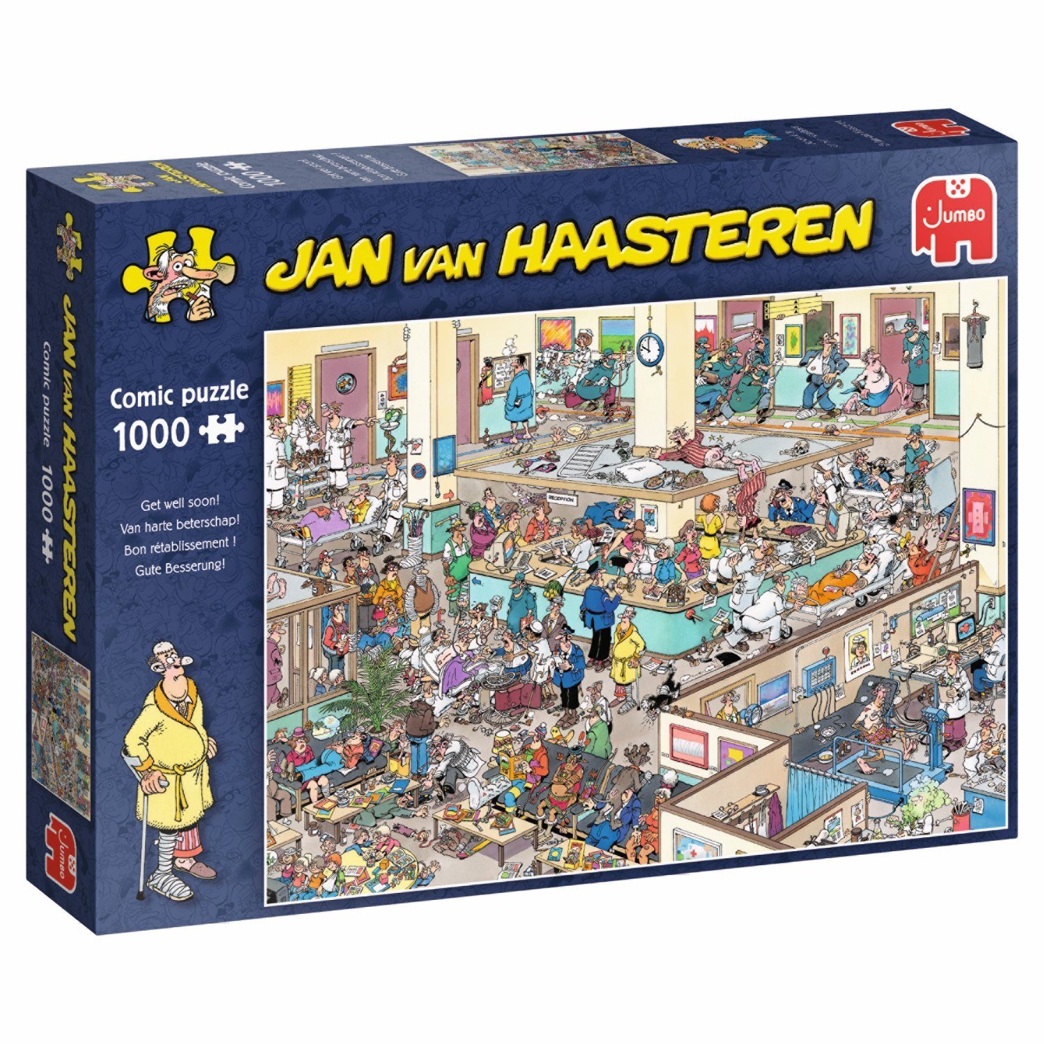 Jan van Haasteren Puzzle Jan van Haasteren Gute Besserung 1000 Teile Puzzle, 1000 Puzzleteile