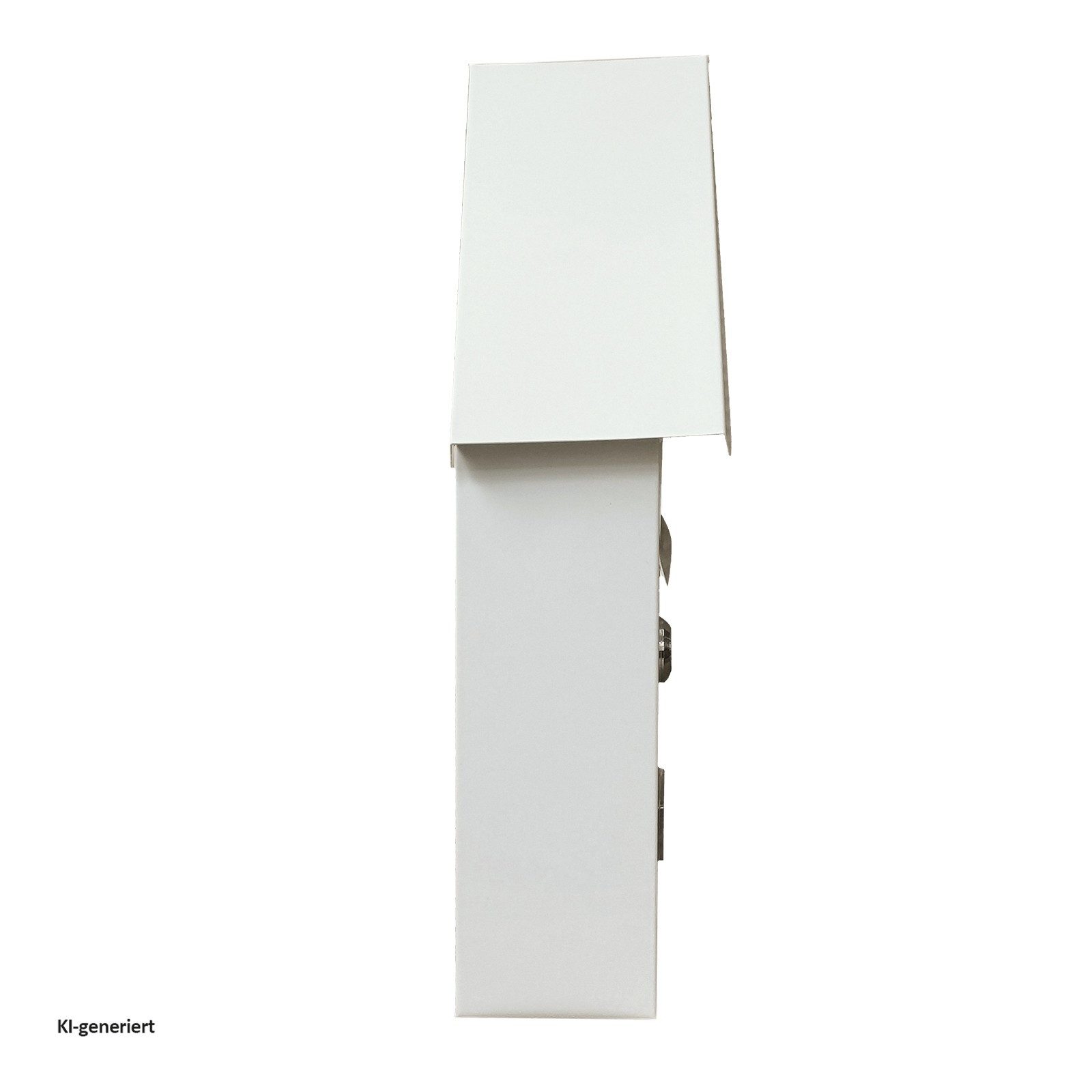 HTI-Living Briefkasten Briefkasten Amin Weiß mit Spitzdach (Stück, 1-St., 1 Briefkasten), zur Wandmontage – Bild 3 von 5
