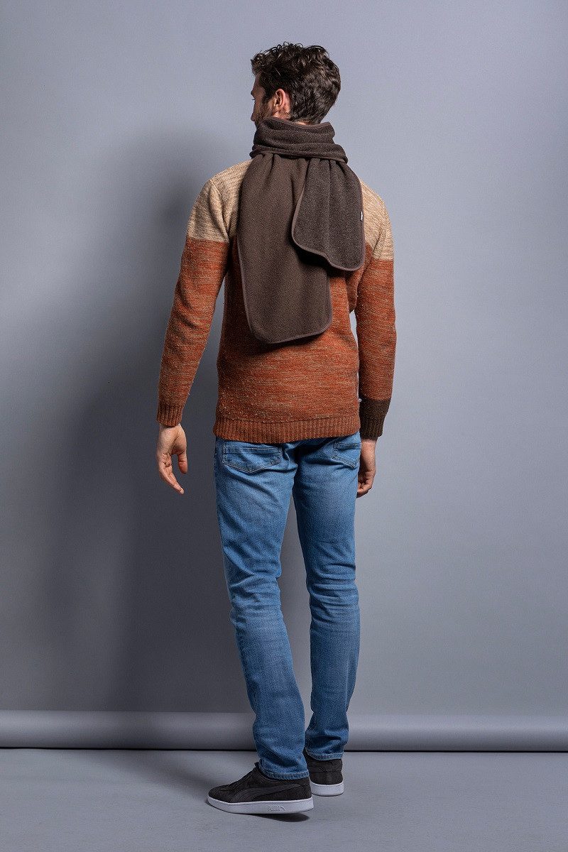 TATONKA® Strickschal Lakho Scarf braun 25x200cm - 1 Stück