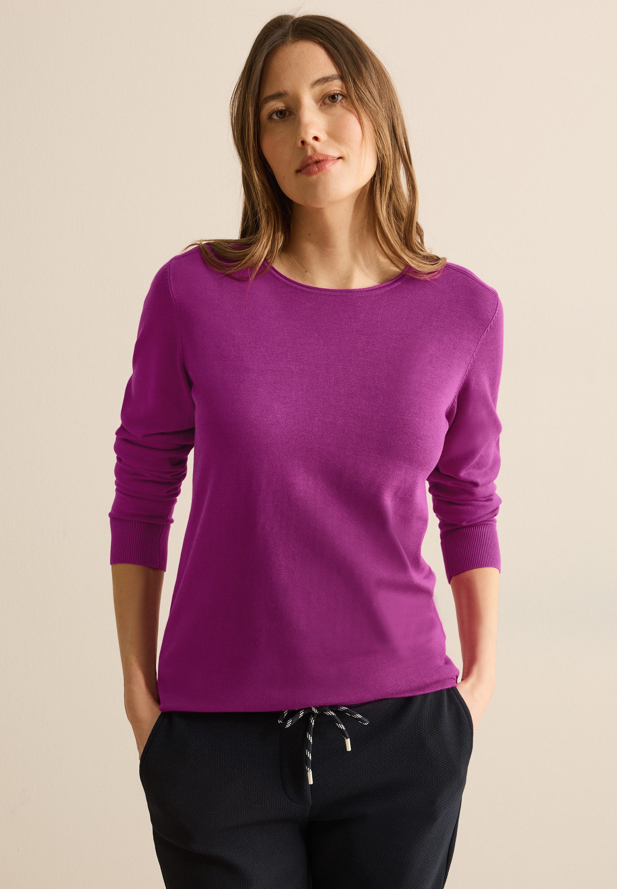 CECIL Strickpullover im soften Baumwoll-Mix