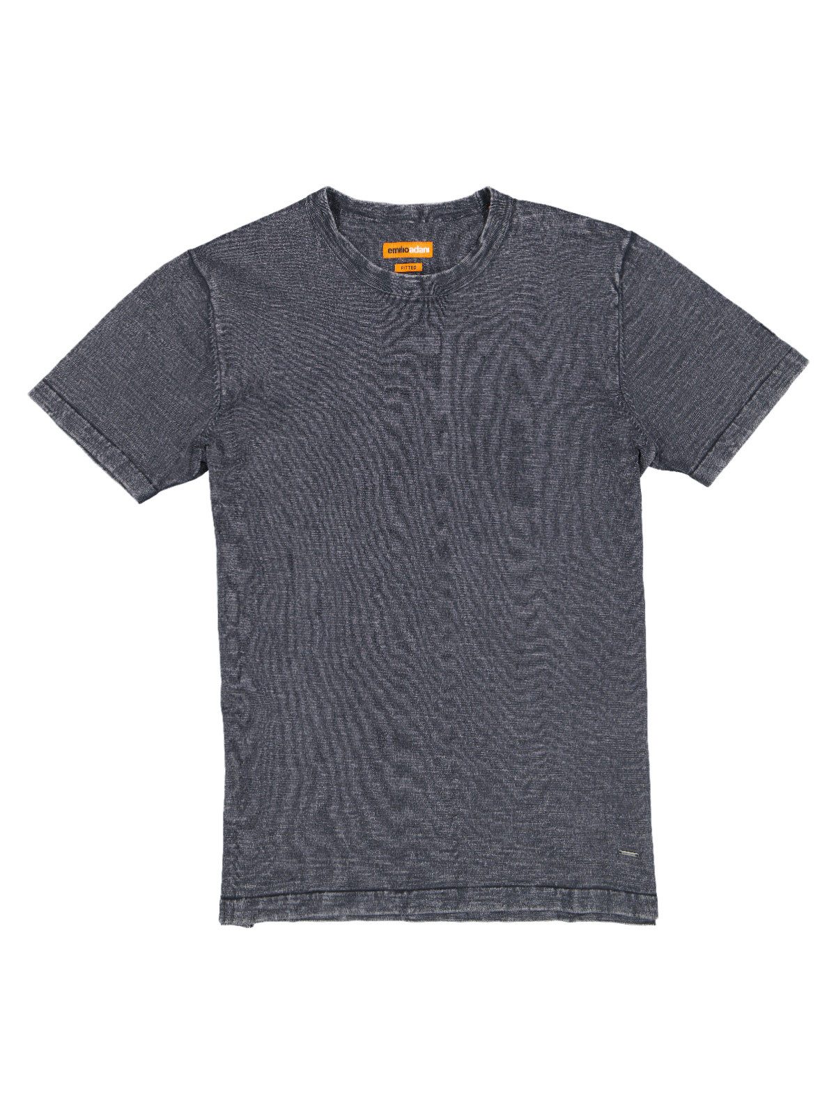 emilio adani T-Shirt Herren T-Shirt mit Wascheffekt, Anthrazit