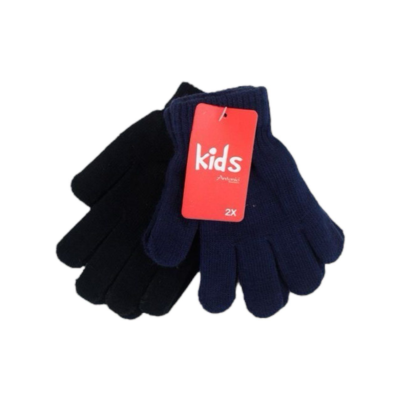 Antonio Strickhandschuhe 2er Pack Kinder Handschuhe » Doppelpack Kinderhandschuhe (Doppelpack, 2-St., Paar Handschuhe) » Fingerhandschuhe in 2 Farben