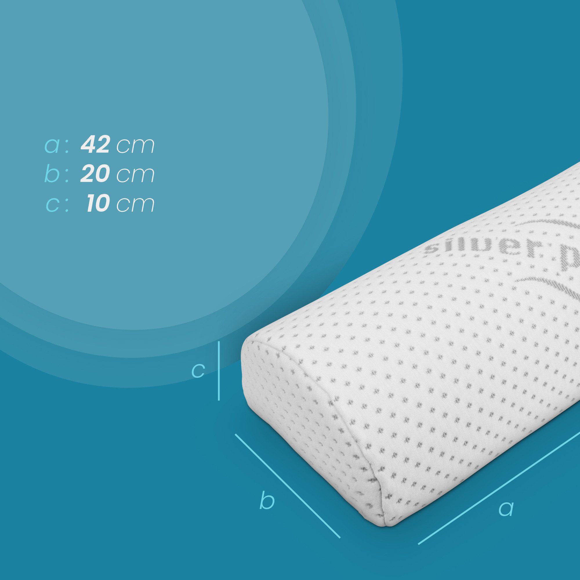 Bestlivings Nackenstützkissen "Silver-Protect" Bezug, Füllung: Polyurethan, günstig online kaufen