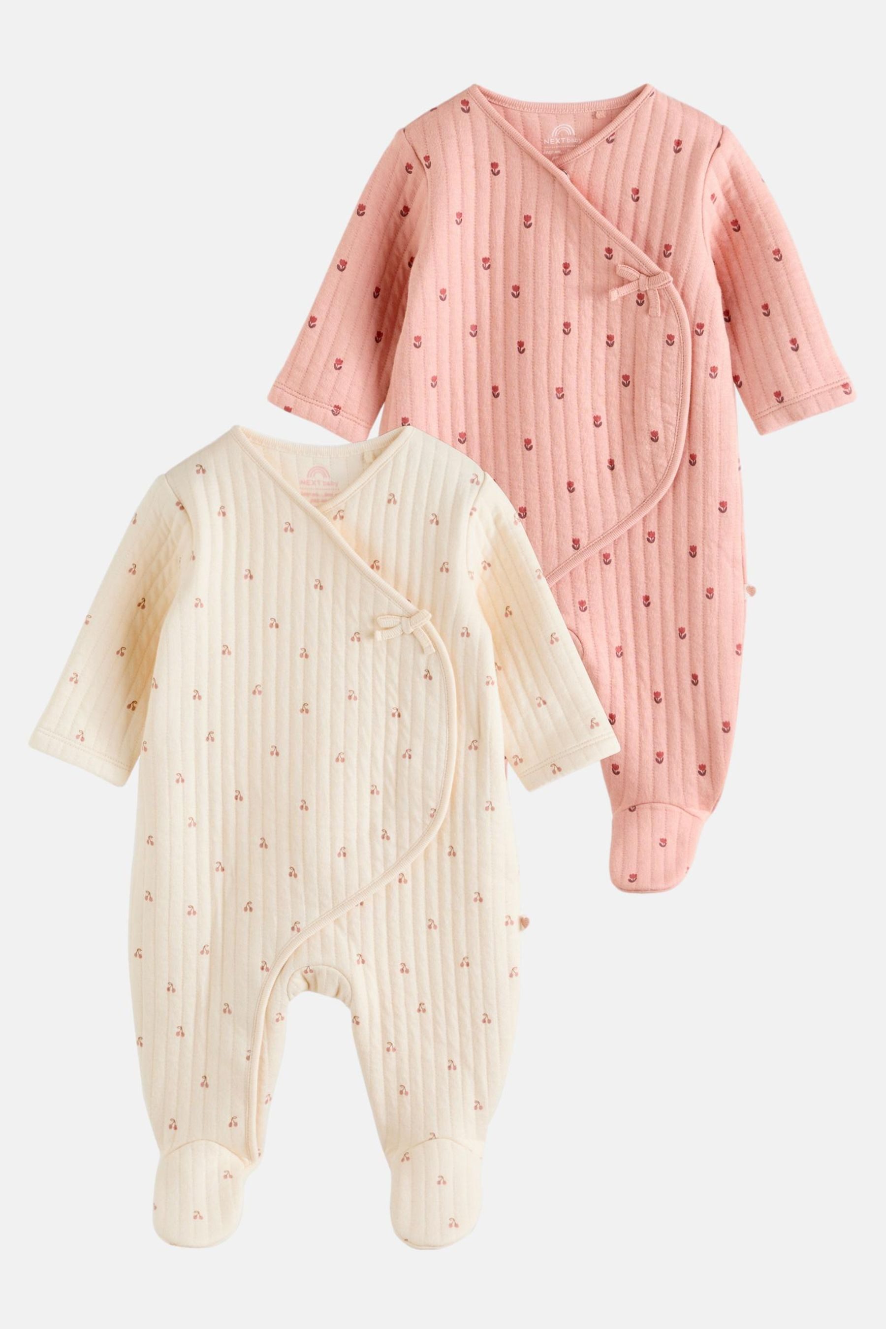 Schlafoverall Gesteppte Baby Schlafanzüge, 2er-Pack