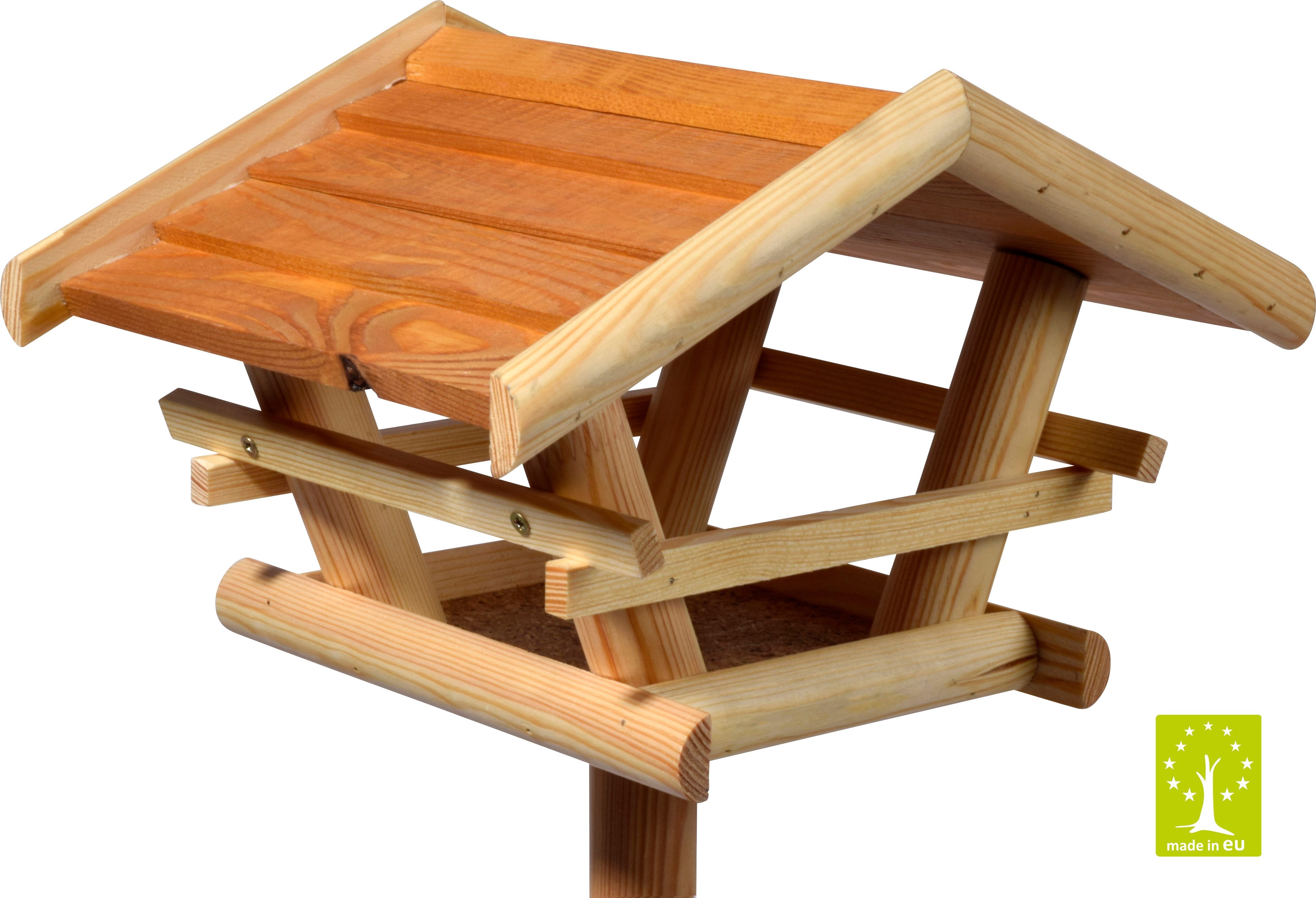 dobar Vogelhaus Vogelfutterhaus "Berni" mit Ständer, Bernstein