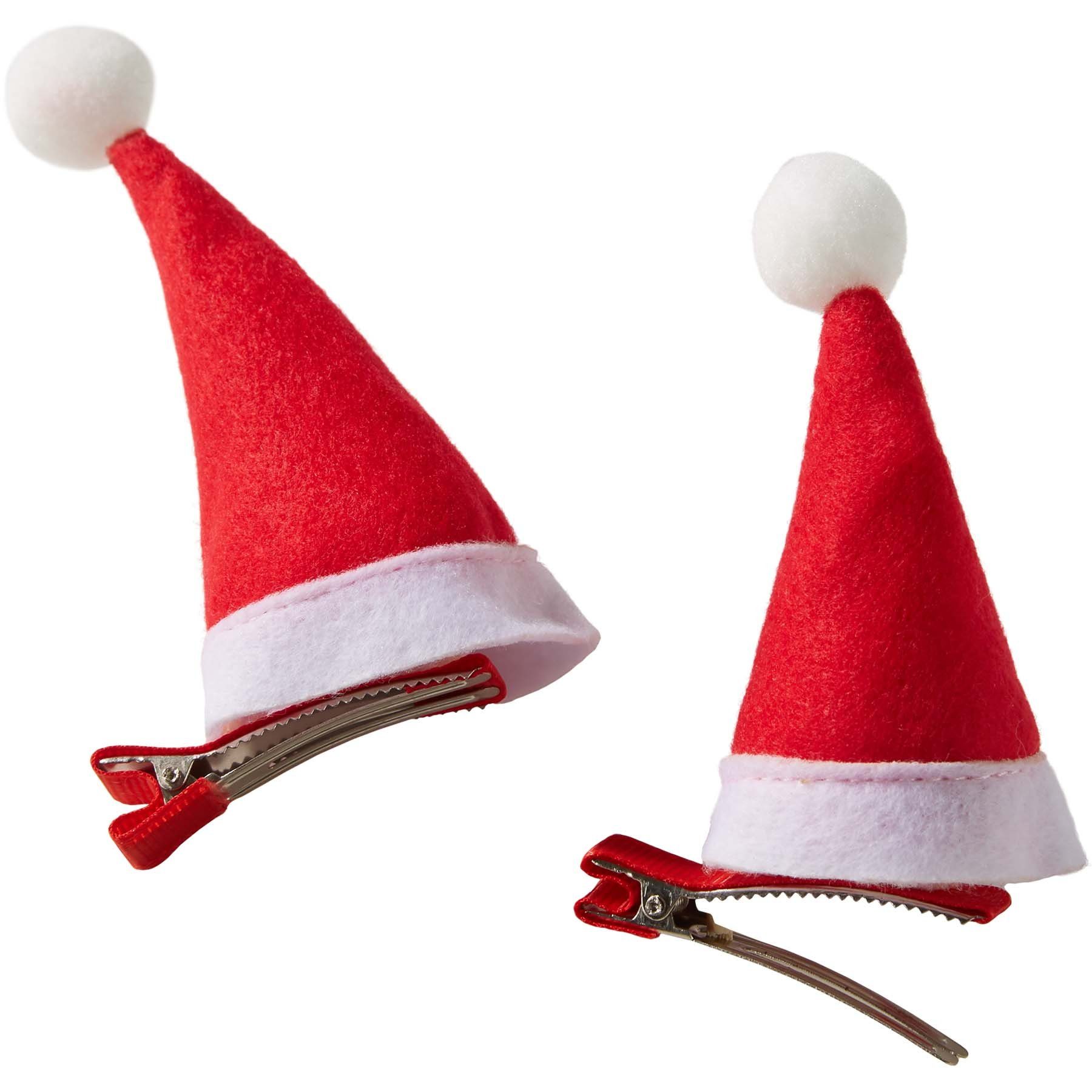 Haarklammern 2er Haarband Set Weihnachtsmützen dressforfun