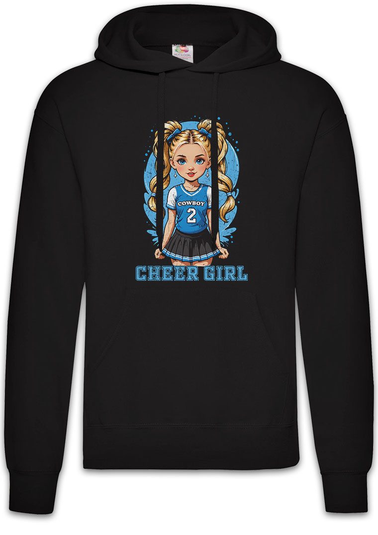 Urban Backwoods Hoodie Anime Comwboy Cheerleader Girl Herren Hoodie American Football (1-tlg) Rockabilly Texas Blue Team
