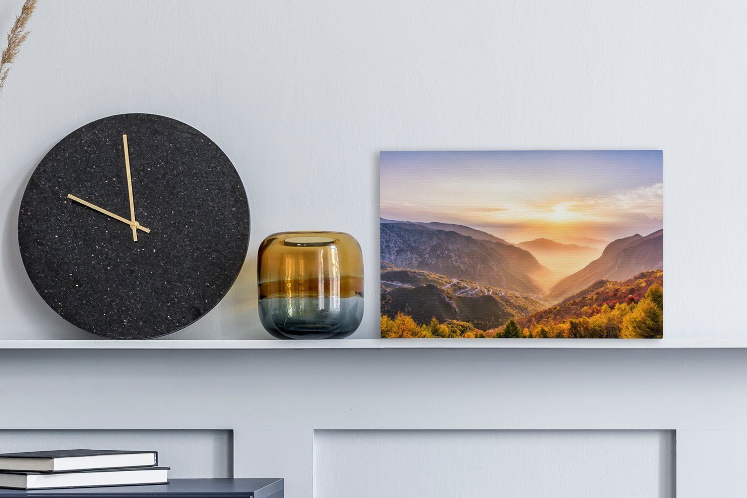 OneMillionCanvasses® Leinwandbild Licht - Berge - günstig online kaufen